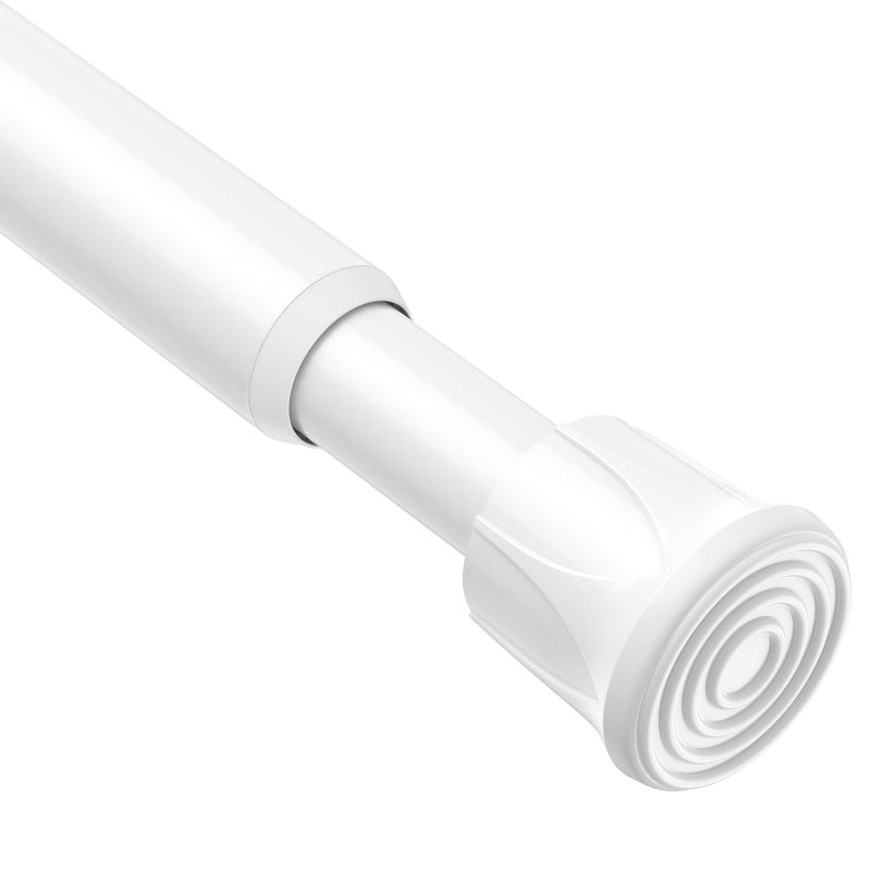 AIZESI Spring Tension Curtain Rods Short Tension Rod (White,28" to 48"-1Pcs) - Image 1