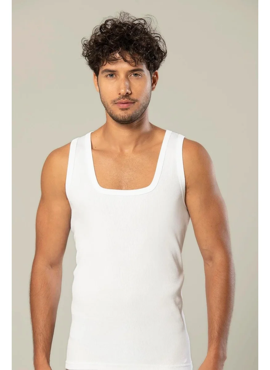 إيردم Men's Camisole Square Neck Undershirt 1128 - 3 Pieces