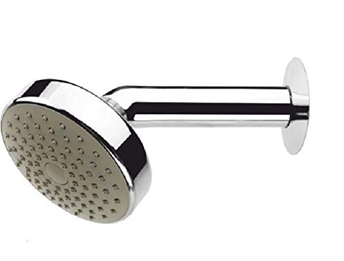 KI Stylish Luxurious ABS Overhead Shower Complete Set with Shower Arm Chrome Finish Premium Bathroom Shower Set