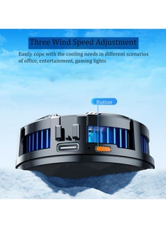 GUDOO Magnetic Cell Phone Cooler, Phone Cooling Fan with RGB Light and Temperature Display, Portable Lightweight Mobile Phone Cooling Fan, Phone Radiator for Mobile Gaming, Live Streaming  - Image 2