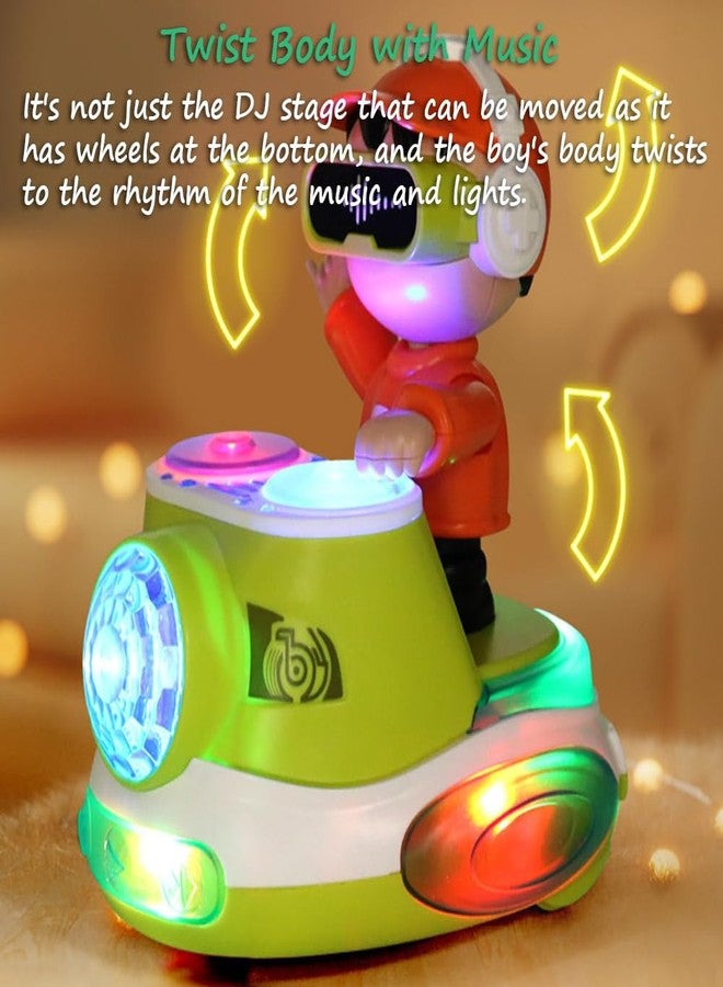 Miracland DJ Dancing Toy, DJ Musical Toy for Toddlers Scratch DJing Boy Dancing with Dynamic Music and Colorful Lights (Blue) - Image 3
