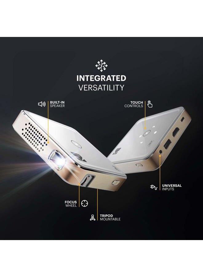 Kodak بروجيكتور كوداك ألترا ميني المحمول - دعم HD 1080p بروجيكتور بيكو قابل لإعادة الشحن - عرض 100 بوصة، مكبر صوت مدمج - HDMI، USB وMicro SD - متوافق مع آيفون وآيباد، هواتف أندرويد - Image 4