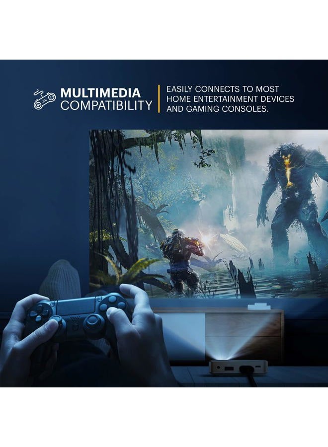 Kodak بروجيكتور كوداك ألترا ميني المحمول - دعم HD 1080p بروجيكتور بيكو قابل لإعادة الشحن - عرض 100 بوصة، مكبر صوت مدمج - HDMI، USB وMicro SD - متوافق مع آيفون وآيباد، هواتف أندرويد - Image 2