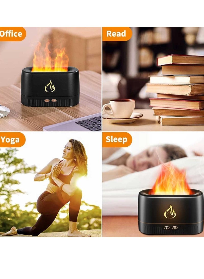 ELTRAZONE Flame Air Diffuser,Humidifier,Portable Noiseless Aroma Diffuser with Multicolor Lights Waterless Auto Off Protection Essential Oil Diffuser for Home,Office,Bedroom  - Image 3