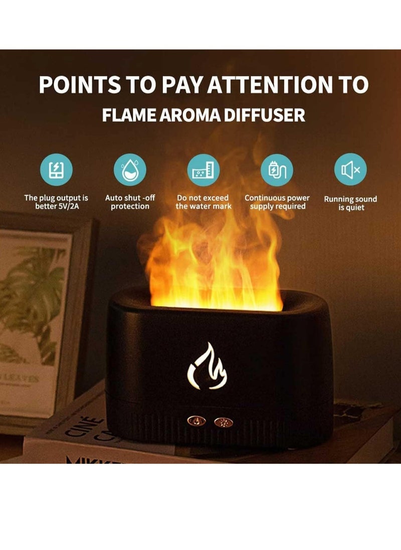 ELTRAZONE Flame Air Diffuser,Humidifier,Portable Noiseless Aroma Diffuser with Multicolor Lights Waterless Auto Off Protection Essential Oil Diffuser for Home,Office,Bedroom  - Image 5