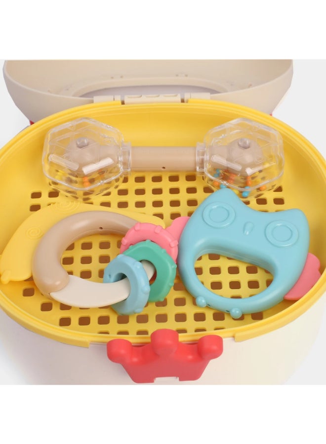 HUANGER Baby Teether Rattles with Storage Box – 14-Piece Educational Sensory Toy Set - Image 4