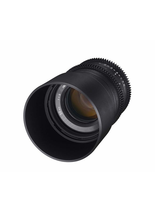 Rokinon cv50m-mft 50mm t1.3 compact high speed cine lens for micro four thirds, black - Image 2
