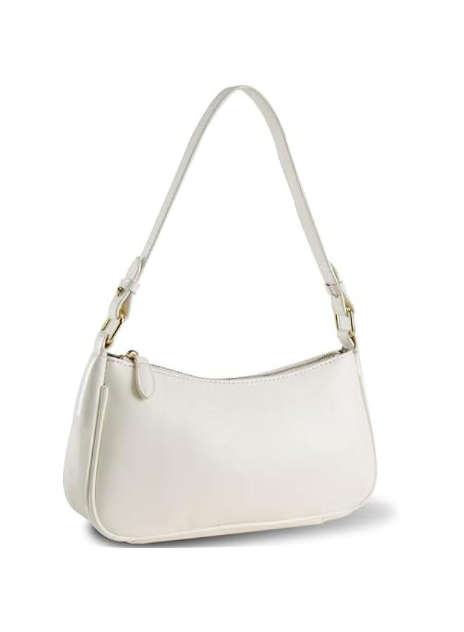 Arabest Crescent Shoulder Bag for Women Trendy Tote Handbag Purse Vegan Leather Clutch Handbag with 2 Removable Straps - Image 2