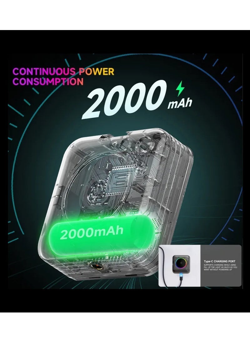 JAJEEK D12 80 LED Video Light LED Camera Light 360° Portable Photography Lighting Type-C 2000mAh Rechargeable Battery CRI 95+ 2500-9000K With 3 Adjustable Modes On Camera Light - Image 5