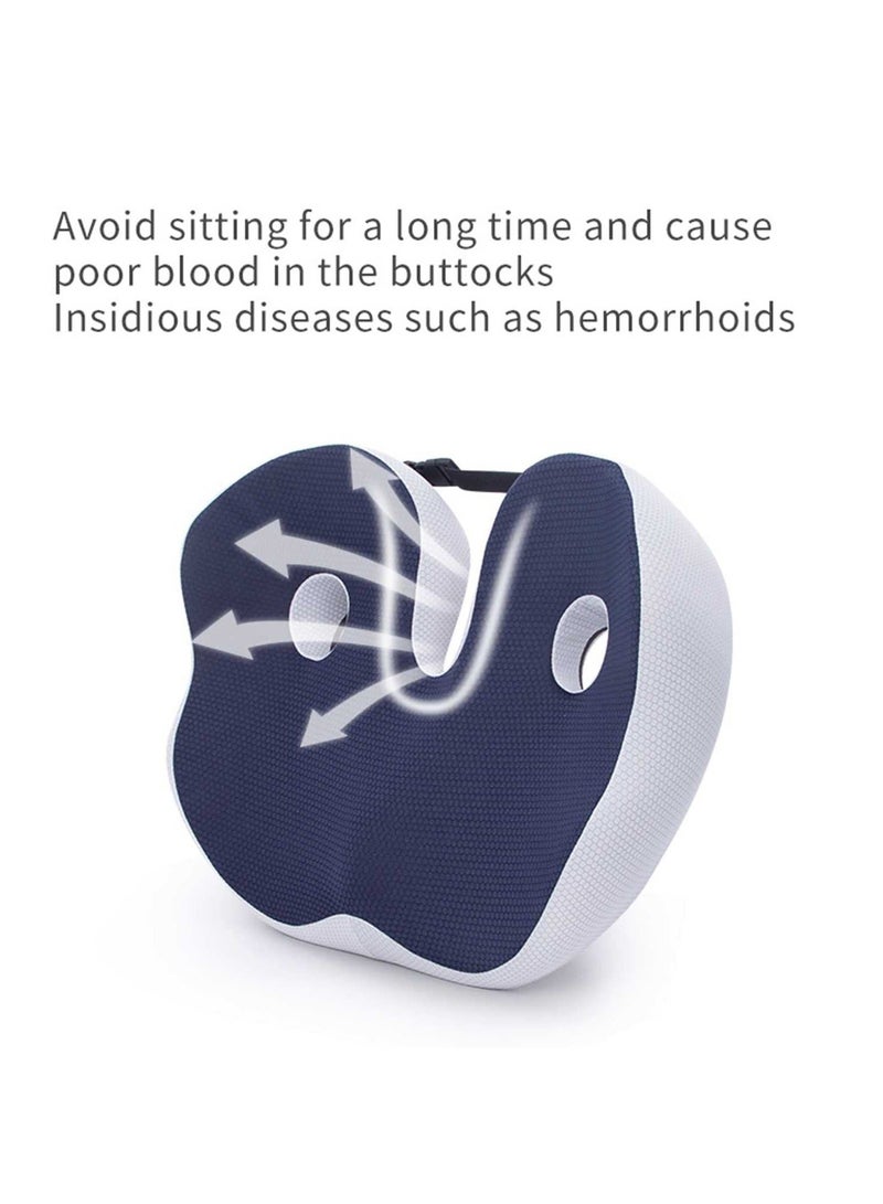 Office Chair Seat Cushion, Car Seat Cushion, Seat Cushion for Back Pain Relief, Lumbar Support Pillow for Office Chair, Non-Slip Sciatica  Back Coccyx Tailbone Chair Pad - Image 2