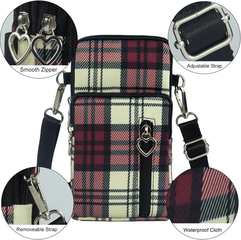 JANKS Small Crossbody Bag for Women - Mini Phone Purses with Crossbody Strap and Wallet - Nylon Arm Bag - Image 3