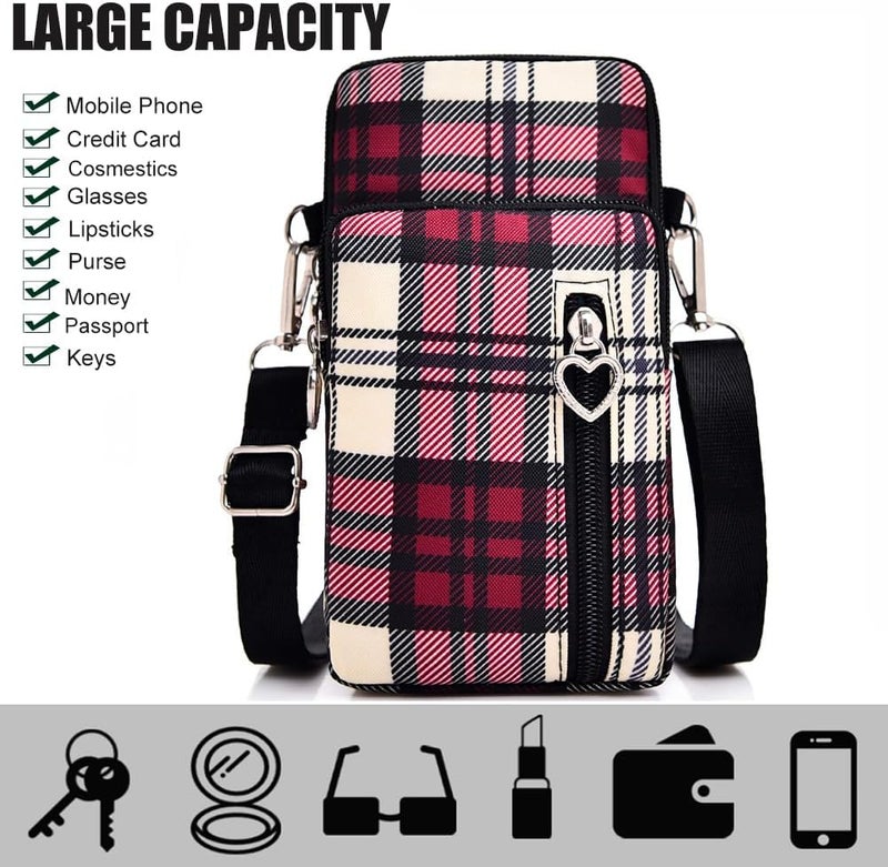 JANKS Small Crossbody Bag for Women - Mini Phone Purses with Crossbody Strap and Wallet - Nylon Arm Bag - Image 5