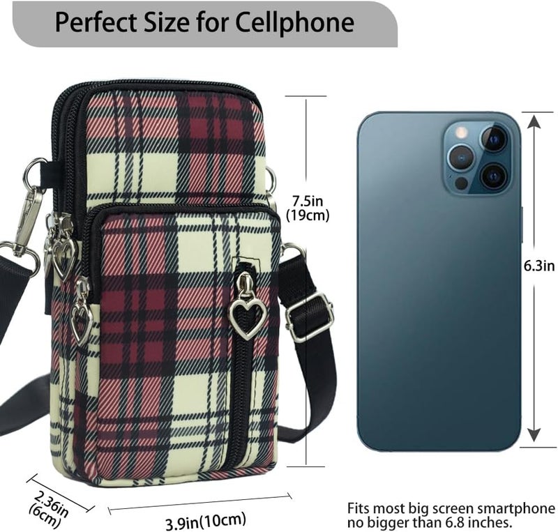 JANKS Small Crossbody Bag for Women - Mini Phone Purses with Crossbody Strap and Wallet - Nylon Arm Bag - Image 2