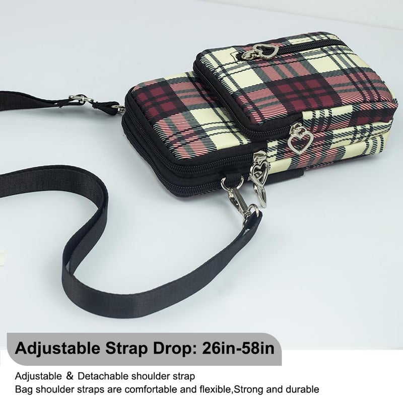 JANKS Small Crossbody Bag for Women - Mini Phone Purses with Crossbody Strap and Wallet - Nylon Arm Bag - Image 4