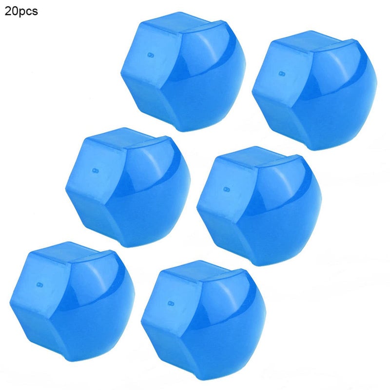Blue Wheel Nut Covers 20pcs 19mm Rust Prevention Decorative Caps for Car Bolts - Image 5