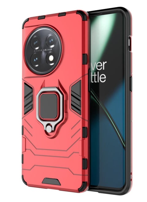 Protective Phone Case with Kickstand for OnePlus 11 Red