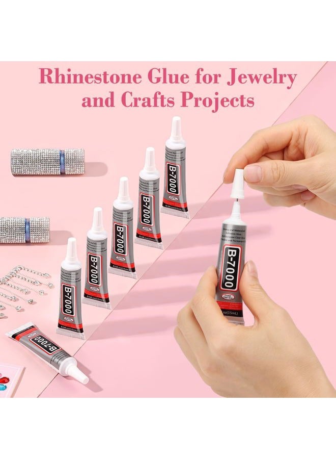 Cridoz B7000 Jewelry Glue, 10 Packs Super Handmade Glue, Precision Tip, Fabric Adhesive, Transparent, Multifunctional for Cloth, Stone, Metal, Plastic, Clay - Image 2