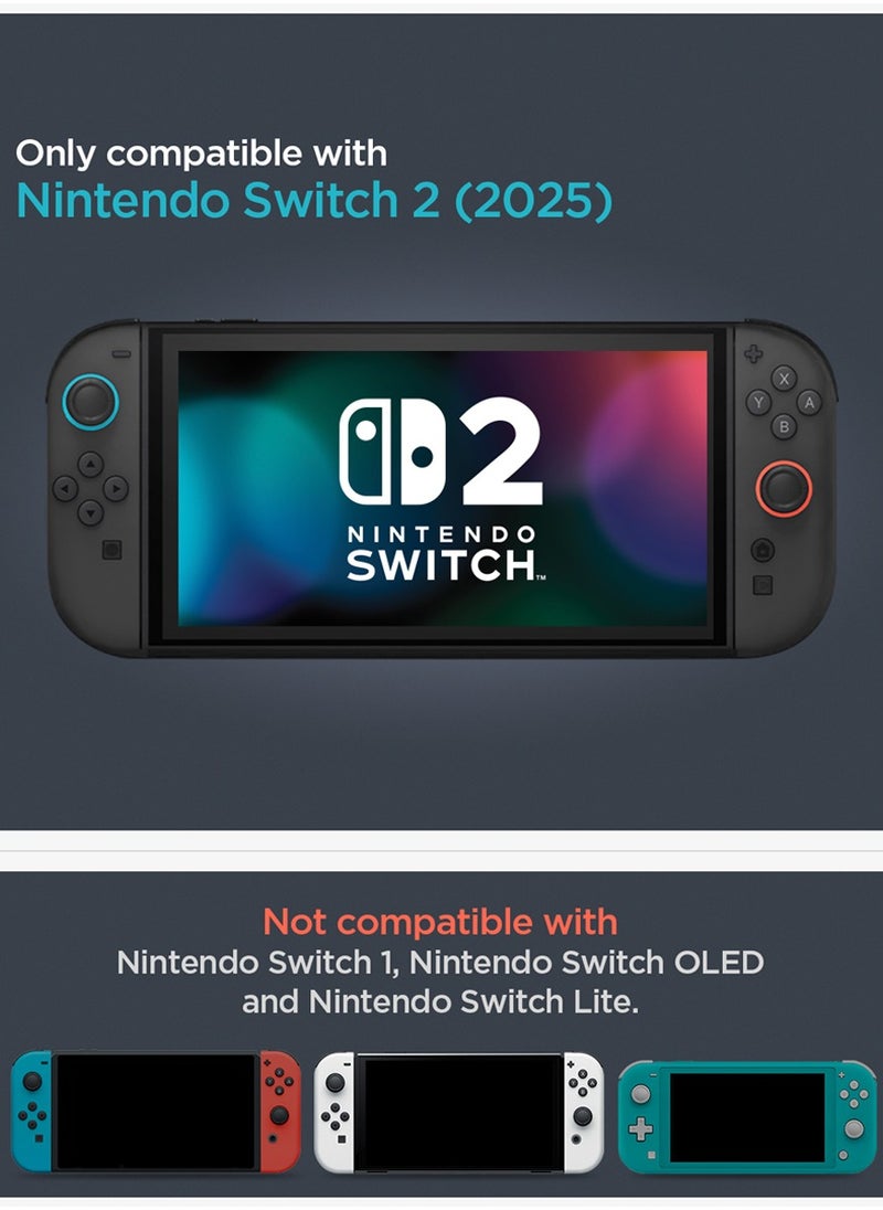 Spigen Rugged Armor Nintendo Switch 2 Case Cover (2025) Protective Handheld Case with Ergonomic Grip & Strap (Not Compatible with Switch Dock) - Matte Black  - Image 2