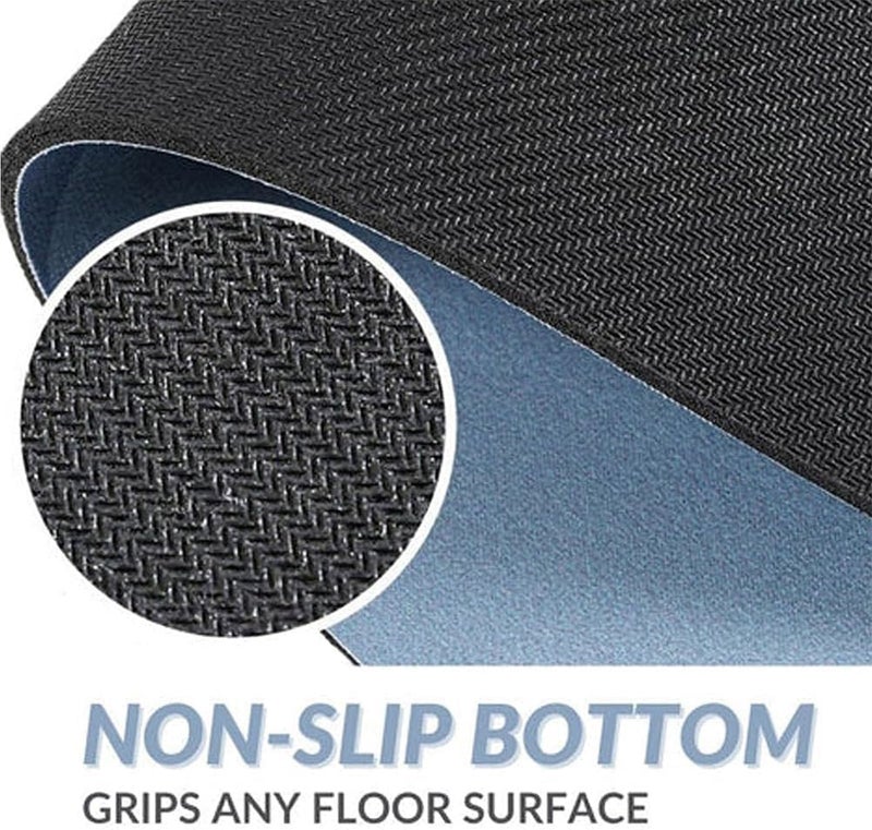 Modernized Magic Mat Bathroom Modrnizd Magic Mat Modernized Bath Mat Super Absorbent Non Slip Bathroom Rug for Bathroom Floor Kitchen and Washing Machine (Dark Gray-Oval 15.7 * 23.6 in) - Image 3