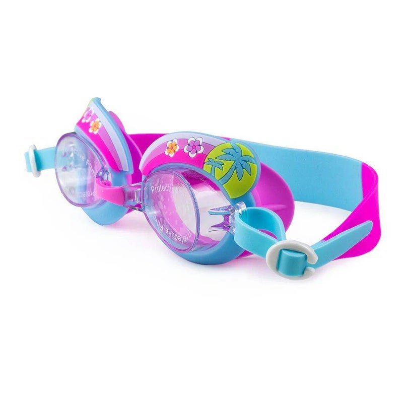 Aqua2ude Mini Get-Away Swim Goggles (Blue/Pink) - Image 2