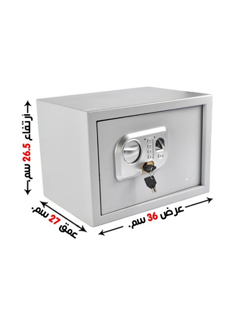 Luxury Fire-Resistant Digital Security Safe With Electronic Number Pad And Lock And Physical  Key 36*26.5*27 CM