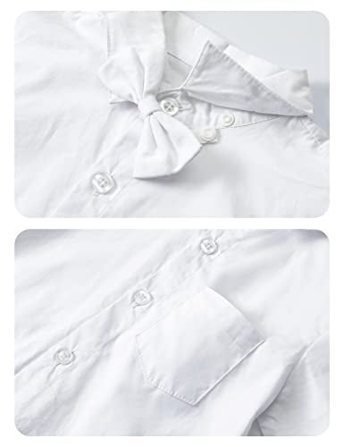 A&J DESIGN Baby Boy Christening Outfit Toddler Baptism Clothing Formal Gentleman Dress Suit 3-4T White - Image 5