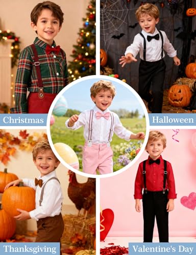 A&J DESIGN Baby Boy Christening Outfit Toddler Baptism Clothing Formal Gentleman Dress Suit 3-4T White - Image 4