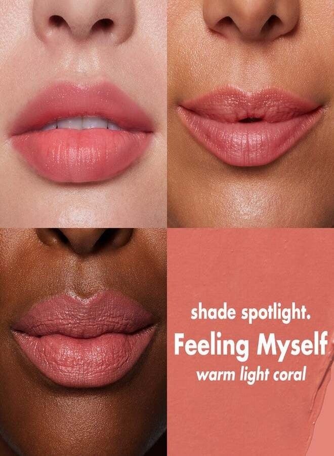 elf e.l.f. O Face Satin Lipstick – Feeling Myself | Richly Pigmented Hydrating Satin Finish Lipstick with Squalane, Jojoba Esters & Marula Oil – 3.8 g - Image 2