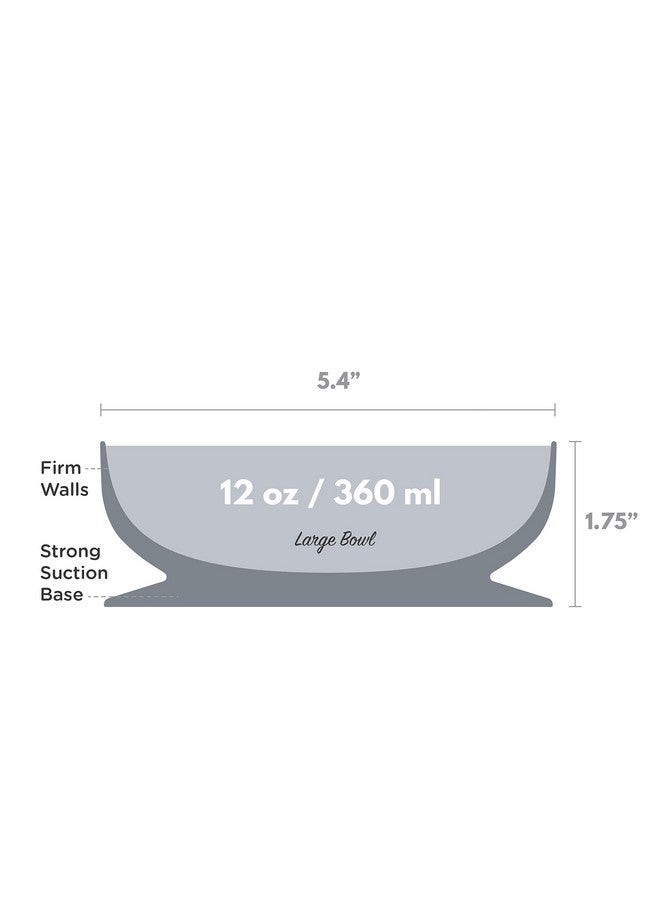 ChooMee Silicone Suction Bowls ; Extra Strong Suction With Firm Bowl ; Ideal For Infant And Toddler Baby Led Feeding ; Large 1 Ct - Image 4