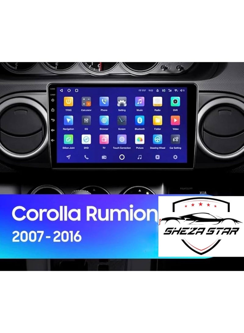 SHEZA STAR Android Car Stereo for Toyota Corolla Rumion E150 2007-2016 6GB RAM 128GB ROM Support SIM Card, Carplay, M-Link Wi-Fi BT, Radio GPS, 9 Inch IPS Touch Screen with AHD Camera Included - Image 2