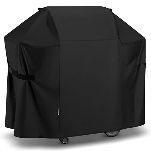 SunPatio 58 Inch Outdoor Grill Cover, Compatible for Weber Genesis II, Genesis 300 and II LX 300 Series Gas Grills, Heavy Duty Waterproof Barbecue Cover, Compared to Weber 7130, 58"W x 25"D x 44.5"H - Image 1