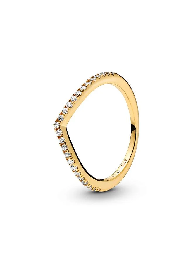 باندورا Sparkling Wishbone Ring