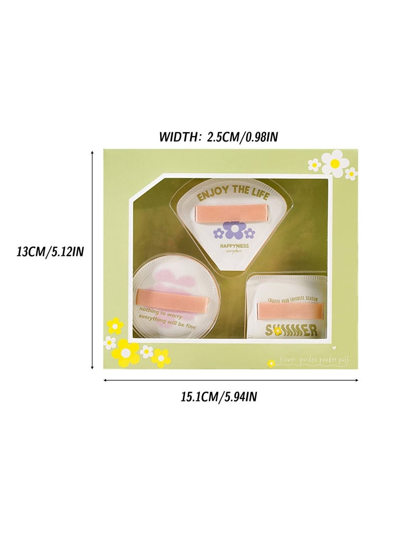 SOLARAE Reusable Makeup Pads Set with Short Velvet Flocking Round Puffs, Multicolor Makeup Tools for Foundation, Loose Powder, and Setting - Image 3