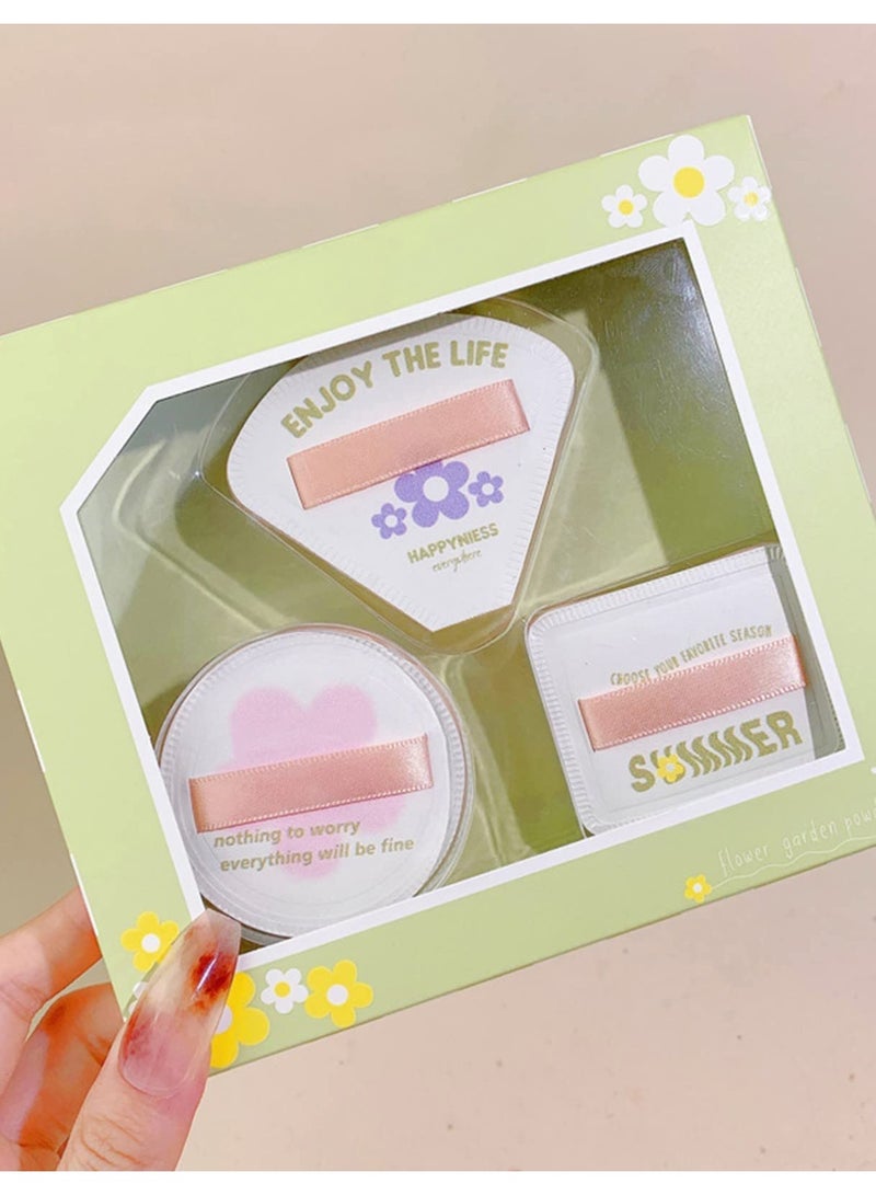 SOLARAE Reusable Makeup Pads Set with Short Velvet Flocking Round Puffs, Multicolor Makeup Tools for Foundation, Loose Powder, and Setting - Image 4