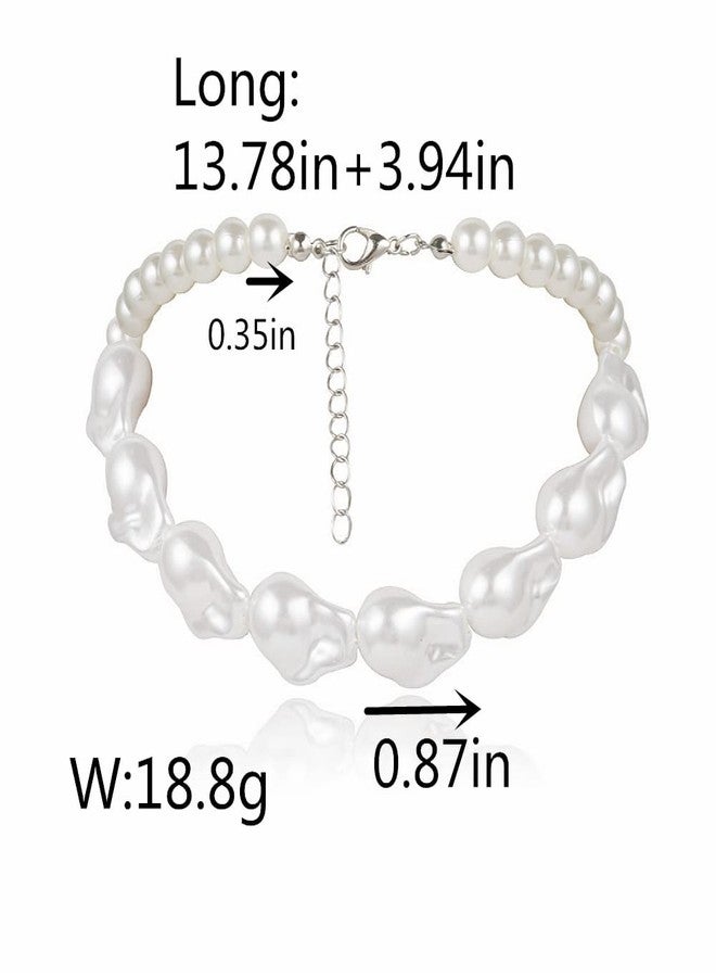 سيثر قلادة شوكر من اللؤلؤ من سيثر للنساء، قلادة من اللؤلؤ الباروكي، قلادة شوكر من اللؤلؤ البوهيمي، مجوهرات لطيفة كهدية - Image 5