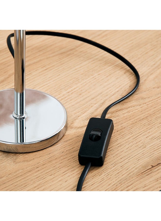 Home Box - Marbella Metal Table Lamp with Velvet Shade 31.5 cm - Image 1