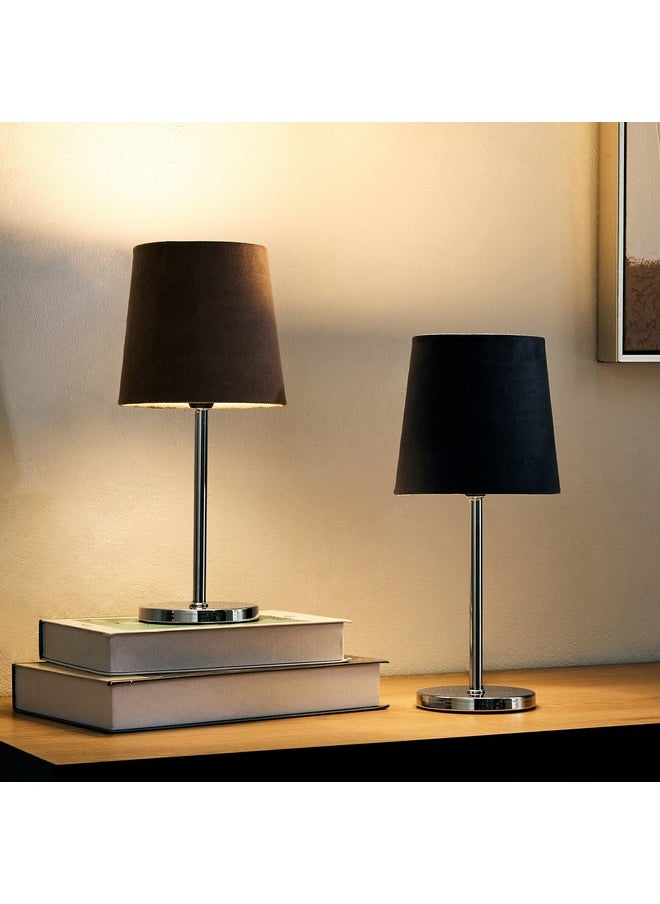 Home Box - Marbella Metal Table Lamp with Velvet Shade 31.5 cm - Image 1