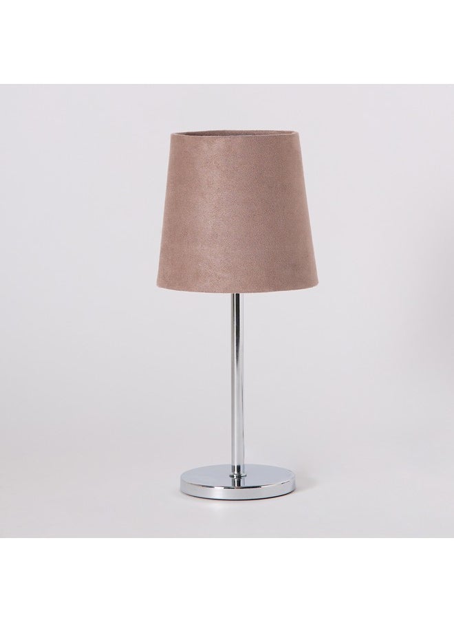 Home Box - Marbella Metal Table Lamp with Velvet Shade 31.5 cm - Image 1