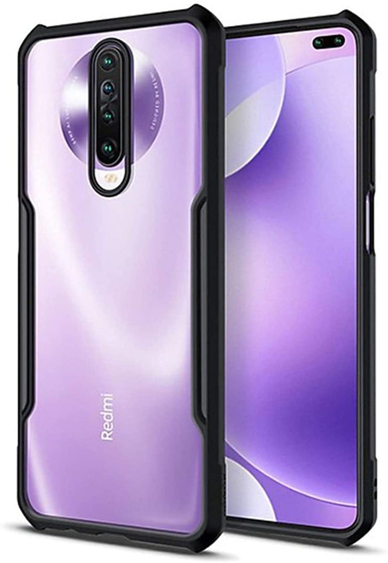Plus 360 Degree Protection TPU Black Border Back Cover for Poco X2 - Black - Image 4
