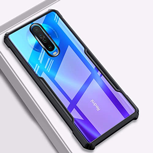 Plus 360 Degree Protection TPU Black Border Back Cover for Poco X2 - Black - Image 3