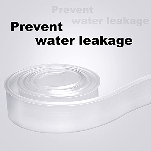 Zonon 108 Inch Clear Shower Door Bottom Seal T Shaped Shower Door Seal Strip Framed Shower Door Drip Sweep Replacement Parts for Bathroom - Image 5