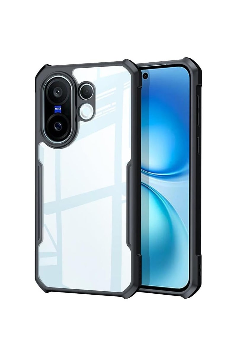 general Transparent protective case compatible with Vivo X200 FE 5G [Airbag protection] Transparent protective case Camera lens protection PC+TPU Drop-proof and shock-proof bumper protection Back cover - Image 1