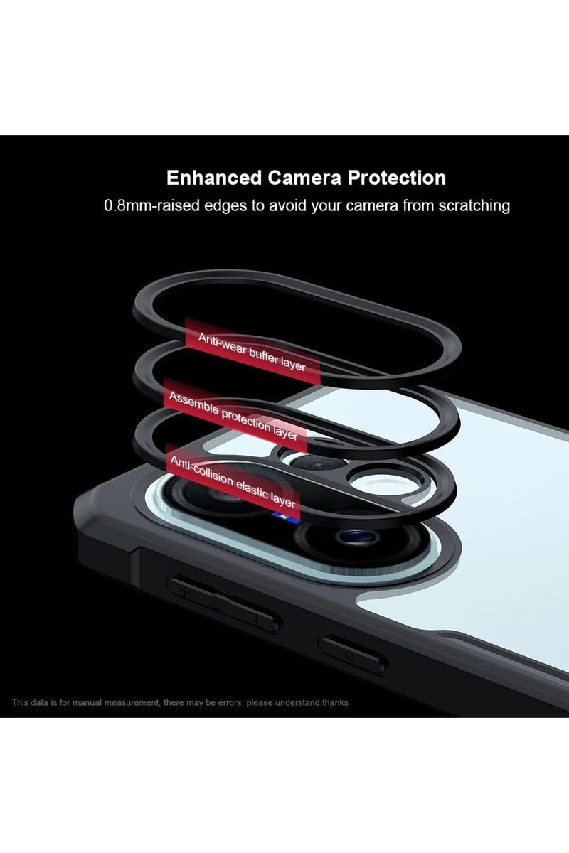 general Transparent protective case compatible with Vivo X200 FE 5G [Airbag protection] Transparent protective case Camera lens protection PC+TPU Drop-proof and shock-proof bumper protection Back cover - Image 4