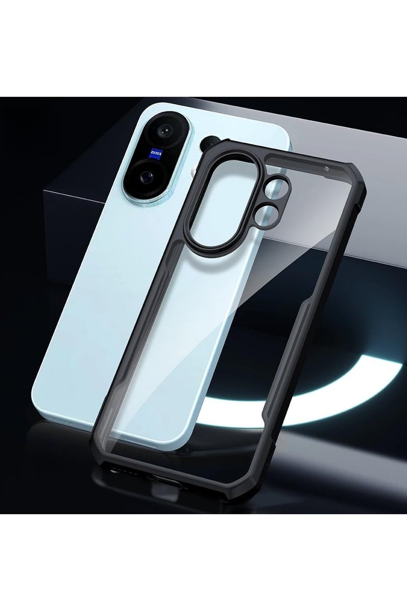 general Transparent protective case compatible with Vivo X200 FE 5G [Airbag protection] Transparent protective case Camera lens protection PC+TPU Drop-proof and shock-proof bumper protection Back cover - Image 5