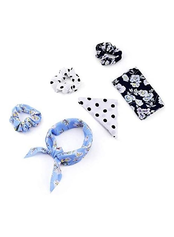 Loquat 10-Piece Scarf Scrunchies Women Hair Ties Multicolour - Image 5