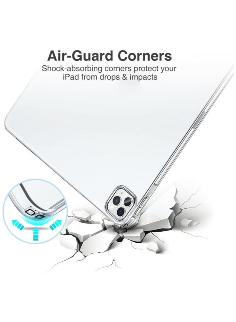 ELTRAZONE TPU Crystal Clear Soft Shell Case Cover for iPad Pro 11 inch 2021, 2020, 2018 Back Cover Transparent. - Image 5