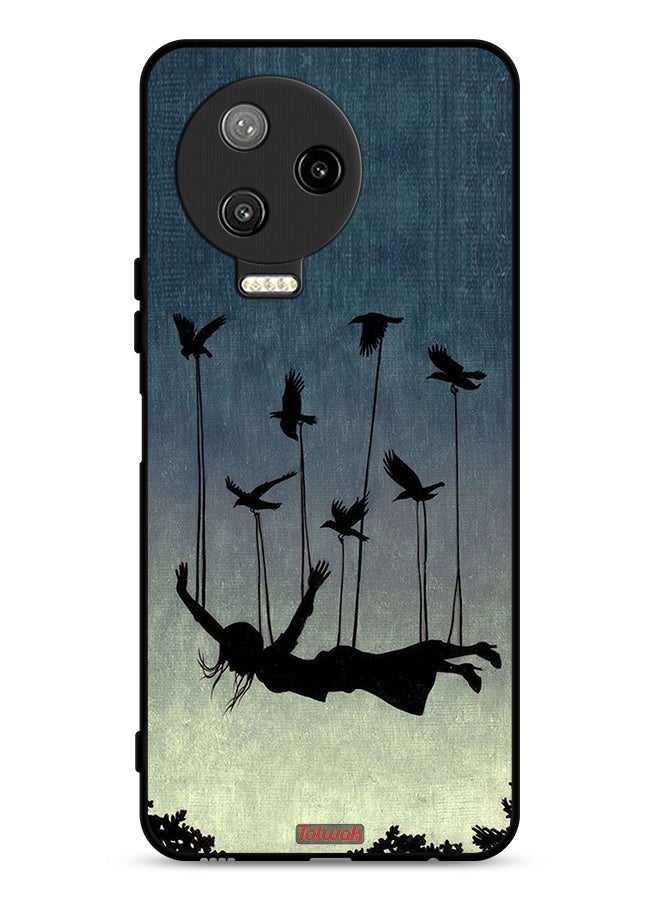 Tolwak Infinix Note 12 Pro 4G Protective Case Cover Birds Holding Fallen Girl - Image 1