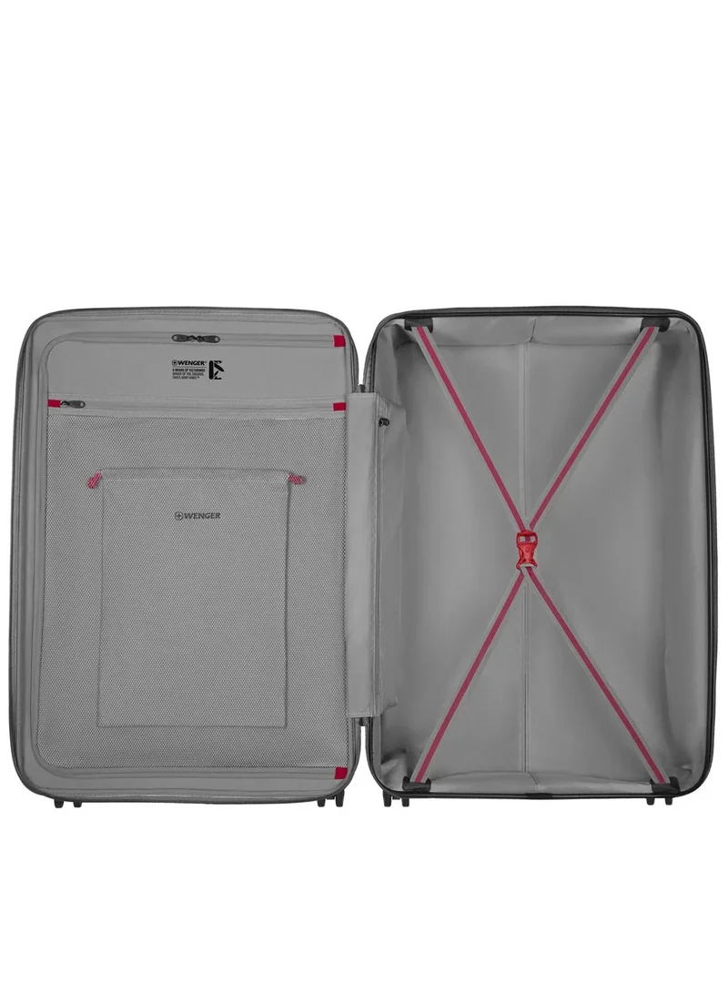Wenger Grey Motion 81 Cm Hardside 4-Double Wheeled Expandable Check-In Luggage Trolley - Grey  | Best Price UAE