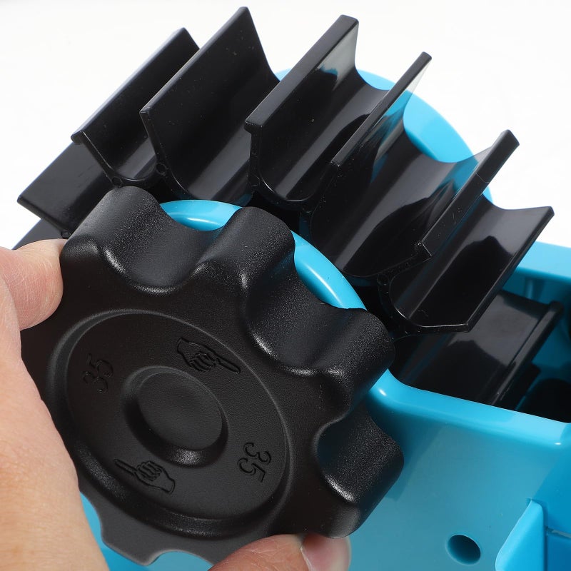 Blue Large Tape Dispenser Holder with Segmented Cutter for Packaging and Office Use - Image 5