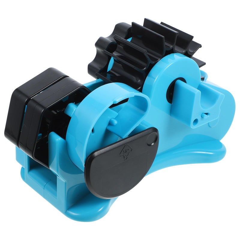 Blue Large Tape Dispenser Holder with Segmented Cutter for Packaging and Office Use - Image 2
